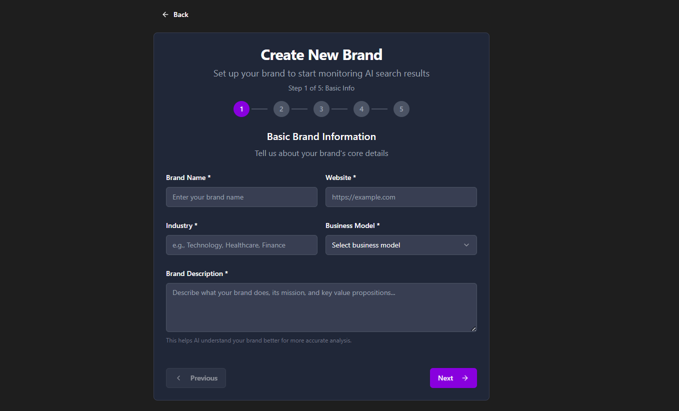 Listening to Our Clients: Introducing the Multi-Step Brand Creation Wizard