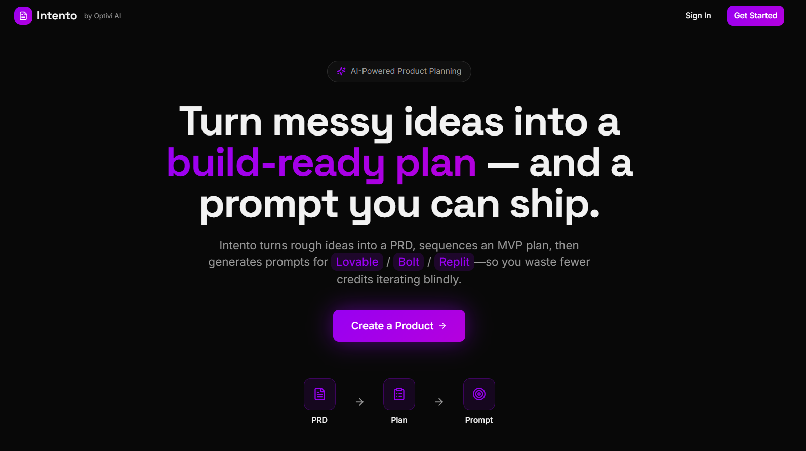 Optivi AI Launches Intento: A New Product Tool for Intent Before Building